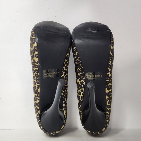 Shi by Journey 5 in Heel in Sparkling Brown Leopard Print Size 9 - Picture 7 of 9